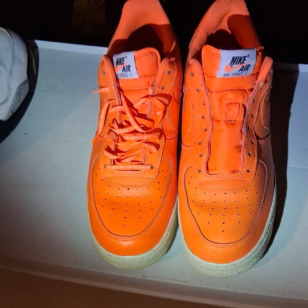 Nike Air Force 1 Bright Orange Shoes